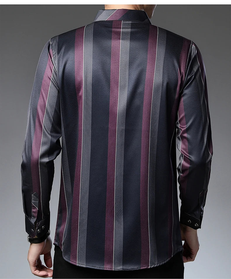 Pinstripe Panache Vertical Striped Shirt